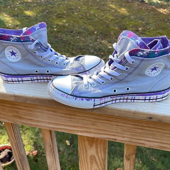 Converse "Dripping Paint" Sneakers Size Junior 5 - Picture 7 of 13